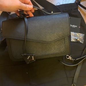 Botkier Cobble Hill Black Leather Crossbody
